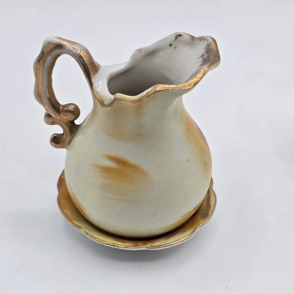 Vintage ENESCO E2351 Japan‎ Mini FRUIT Water Pitcher w/ Basin Bowl Lot Set